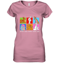 Load image into Gallery viewer, Disney Characters Colorful Mother's Day Women's V-Neck T-Shirt