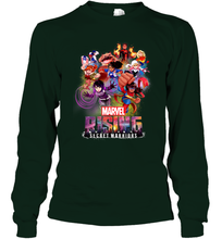 Load image into Gallery viewer, Marvel Rising Secret Warriors Hero Action Pose Collage Long Sleeve T-Shirt