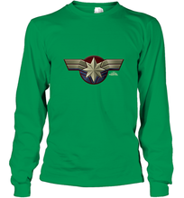 Load image into Gallery viewer, Marvel Captain Marvel Movie Chest Symbol Long Sleeve T-Shirt