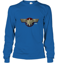 Load image into Gallery viewer, Marvel Captain Marvel Movie Chest Symbol Long Sleeve T-Shirt