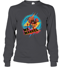 Load image into Gallery viewer, Marvel Rising Secret Warriors Ms. Marvel Portrait Logo Long Sleeve T-Shirt