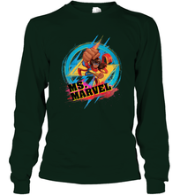 Load image into Gallery viewer, Marvel Rising Secret Warriors Ms. Marvel Portrait Logo Long Sleeve T-Shirt