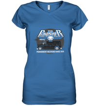 Load image into Gallery viewer, Marvel The Punisher Battle Van Since 1975 Women's V-Neck T-Shirt