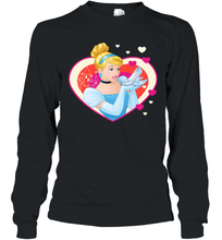 Load image into Gallery viewer, Disney Cinderella Valentine's Sparkle Hearts Long Sleeve T-Shirt