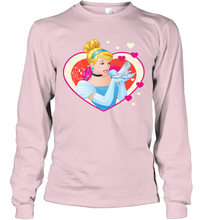 Load image into Gallery viewer, Disney Cinderella Valentine's Sparkle Hearts Long Sleeve T-Shirt