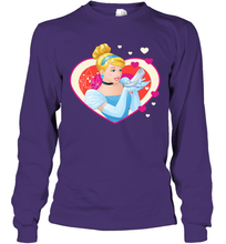 Load image into Gallery viewer, Disney Cinderella Valentine's Sparkle Hearts Long Sleeve T-Shirt