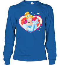 Load image into Gallery viewer, Disney Cinderella Valentine's Sparkle Hearts Long Sleeve T-Shirt
