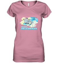 Load image into Gallery viewer, Marvel S.H.I.E.L.D. Helicarrier Protecting The Skies Women's V-Neck T-Shirt