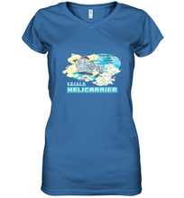 Load image into Gallery viewer, Marvel S.H.I.E.L.D. Helicarrier Protecting The Skies Women's V-Neck T-Shirt