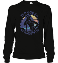 Load image into Gallery viewer, Disney Moana The Ocean Connects Us Sunset Long Sleeve T-Shirt
