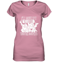 Load image into Gallery viewer, Disney Snow White Grumpy Cause You're Dopey Women's V-Neck T-Shirt