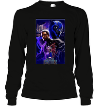 Load image into Gallery viewer, Marvel Black Panther Movie Wakanda Purple Poster Long Sleeve T-Shirt