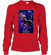 Load image into Gallery viewer, Marvel Black Panther Movie Wakanda Purple Poster Long Sleeve T-Shirt