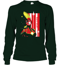 Load image into Gallery viewer, Marvel Captain Marvel Carol Danvers Long Sleeve T-Shirt