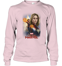 Load image into Gallery viewer, Marvel Captain Marvel Powers Portrait Long Sleeve T-Shirt