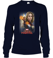 Load image into Gallery viewer, Marvel Captain Marvel Powers Portrait Long Sleeve T-Shirt