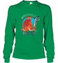 Load image into Gallery viewer, Disney Pixar Finding Dory Hank and Dory Adventure Is Brewing Long Sleeve T-Shirt