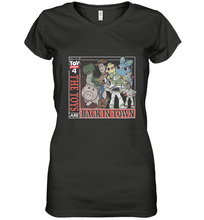 Load image into Gallery viewer, Disney Pixar Toy Story 4 Toys Are Back In Town Women's V-Neck T-Shirt