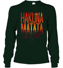 Load image into Gallery viewer, Disney Lion King Hakuna Matata Sunset Fill Trio Logo Long Sleeve T-Shirt