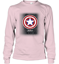 Load image into Gallery viewer, Marvel Gamerverse Captain America Symbol Hexagon Background Long Sleeve T-Shirt