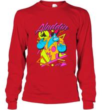 Load image into Gallery viewer, Disney Aladdin Genie In A Shirt Retro Abstract Long Sleeve T-Shirt