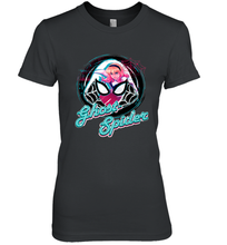 Load image into Gallery viewer, Marvel Rising Secret Warriors Ghost Spider Portrait Badge Women's Premium T-Shirt