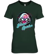Load image into Gallery viewer, Marvel Rising Secret Warriors Ghost Spider Portrait Badge Women's Premium T-Shirt