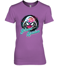 Load image into Gallery viewer, Marvel Rising Secret Warriors Ghost Spider Portrait Badge Women's Premium T-Shirt