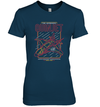 Load image into Gallery viewer, Marvel Avengers Quinjet Neon Lights Women's Premium T-Shirt