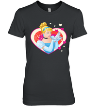 Load image into Gallery viewer, Disney Cinderella Valentine's Sparkle Hearts Women's Premium T-Shirt