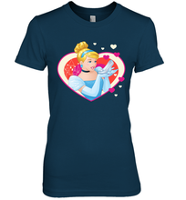 Load image into Gallery viewer, Disney Cinderella Valentine's Sparkle Hearts Women's Premium T-Shirt