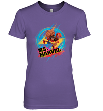 Load image into Gallery viewer, Marvel Rising Secret Warriors Ms. Marvel Portrait Logo Women's Premium T-Shirt