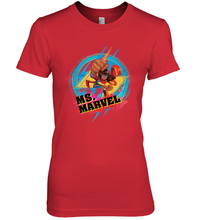 Load image into Gallery viewer, Marvel Rising Secret Warriors Ms. Marvel Portrait Logo Women's Premium T-Shirt