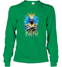 Load image into Gallery viewer, Marvel Black Panther King T�Challa Blue and Gold Long Sleeve T-Shirt