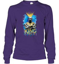 Load image into Gallery viewer, Marvel Black Panther King T�Challa Blue and Gold Long Sleeve T-Shirt