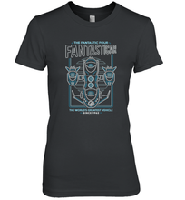 Load image into Gallery viewer, Marvel Fantastic Four Fantasticar Neon Lights Women's Premium T-Shirt