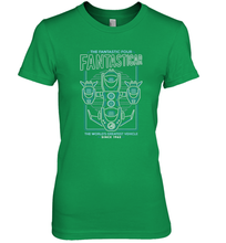 Load image into Gallery viewer, Marvel Fantastic Four Fantasticar Neon Lights Women's Premium T-Shirt