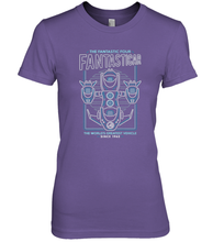 Load image into Gallery viewer, Marvel Fantastic Four Fantasticar Neon Lights Women's Premium T-Shirt
