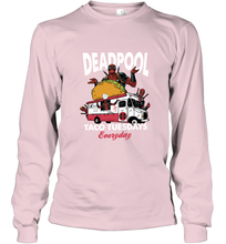 Load image into Gallery viewer, Marvel Deadpool Taco Tuesday Everyday Long Sleeve T-Shirt