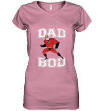 Load image into Gallery viewer, Disney Pixar Incredibles Mr. Incredible Dad Bod Portrait Women's V-Neck T-Shirt