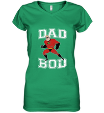 Load image into Gallery viewer, Disney Pixar Incredibles Mr. Incredible Dad Bod Portrait Women's V-Neck T-Shirt