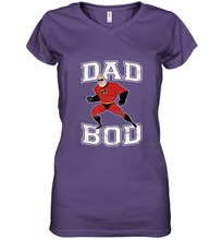 Load image into Gallery viewer, Disney Pixar Incredibles Mr. Incredible Dad Bod Portrait Women's V-Neck T-Shirt