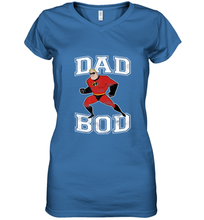 Load image into Gallery viewer, Disney Pixar Incredibles Mr. Incredible Dad Bod Portrait Women's V-Neck T-Shirt