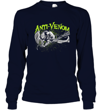 Load image into Gallery viewer, Marvel Anti Venom Green Splatter Web Swing Action Shot Long Sleeve T-Shirt