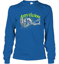 Load image into Gallery viewer, Marvel Anti Venom Green Splatter Web Swing Action Shot Long Sleeve T-Shirt
