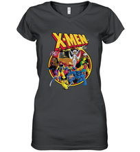 Load image into Gallery viewer, Marvel X Men Animated Series Retro 90s Women's V-Neck T-Shirt