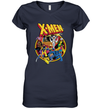 Load image into Gallery viewer, Marvel X Men Animated Series Retro 90s Women's V-Neck T-Shirt