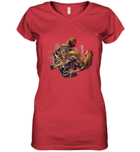 Load image into Gallery viewer, Marvel The Defenders Luke Cage Iron Fist Women's V-Neck T-Shirt