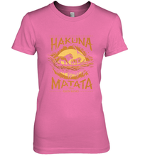 Load image into Gallery viewer, Disney The Lion King Live Action Hakuna Matata Sunset Poster Women's Premium T-Shirt