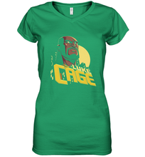 Load image into Gallery viewer, Marvel The Defenders Luke Cage Profile Women's V-Neck T-Shirt